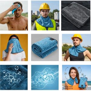 Multiple ways to use the perfect cooling towel for instant cooling.