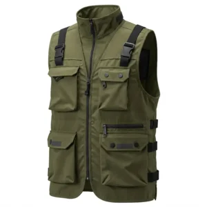 Edgy and cool vests for women, featuring a fashionable leather vest.