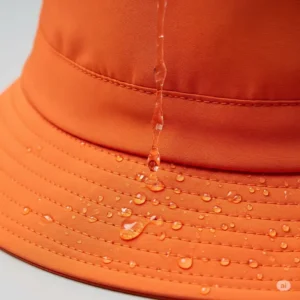 An icon illustrating a nylon hat being easily folded and packed into a small space, emphasizing its portability.