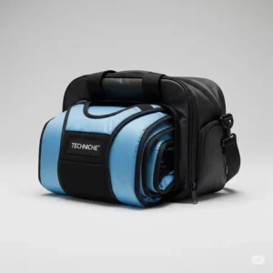  Techniche cooling vest shown in a compact, folded state, emphasizing its portability and ease of storage.