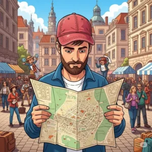 A classic baseball cap, the ideal travel hat for urban adventures and casual sightseeing.