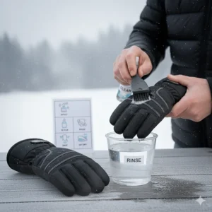 Simple instructions for cleaning best cold weather fishing gloves to maintain their waterproofing and warmth.