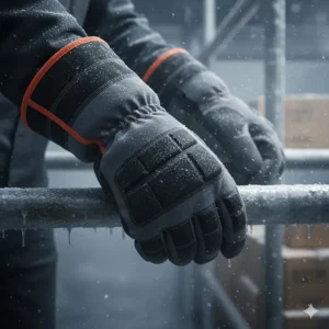 Heavy-duty cold weather work gloves designed for sub-zero and extreme cold conditions, featuring thick insulation.