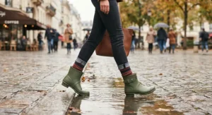 Lightweight short wellington boots women styled for casual daily wear